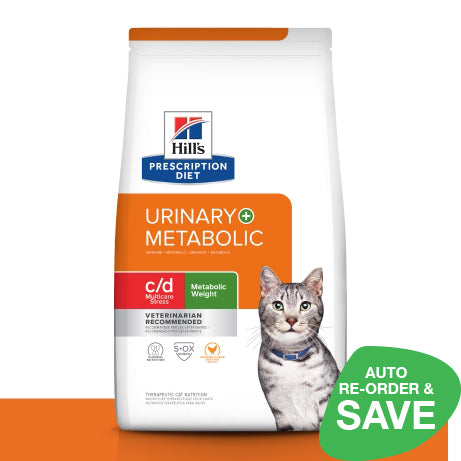 Hill s Prescription Diet c d Multicare Stress Metabolic Urinary Weight Care Dry Cat Food Chicken 2.88kg NZ Wide Shipping