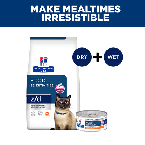 Hill's Prescription Diet z/d Skin/Food Sensitivities Canned Cat Food 156g