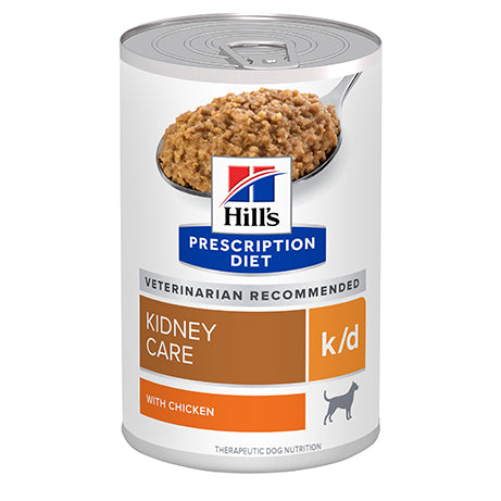 Hill's Prescription Diet k/d Kidney Care with Chicken Dog Food 370g x 12 Tray