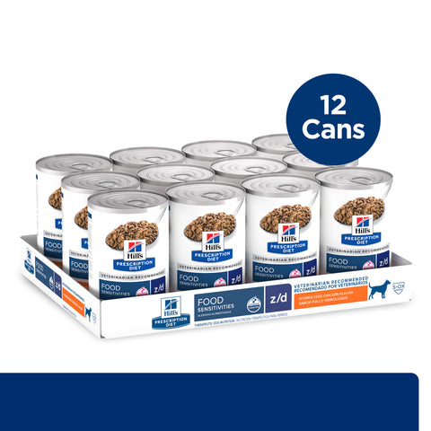 Hill's Prescription Diet z/d Skin/Food Sensitivities Dog Food 370g x 12 Tray