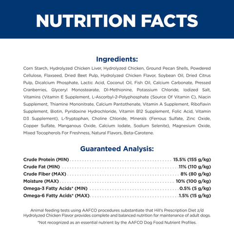 Hill's Prescription Diet z/d Skin/Food Sensitivities Dry Dog Food