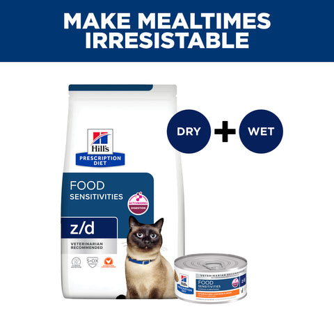 Hill's Prescription Diet z/d Skin/Food Sensitivities Dry Cat Food 1.8kg