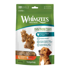 Whimzees Hedgehog Dental Dog Treat Large 6 Pack