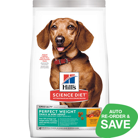 Hill s Science Diet Adult Perfect Weight Small Mini Dry Dog Food 1.81kg NZ Wide Shipping