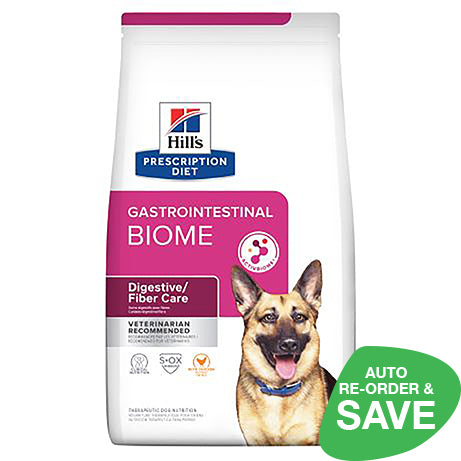 Hill's Prescription Diet Gastrointestinal Biome Digestive Fibre Care with Chicken Dry Dog Food 3.6kg