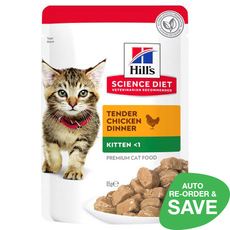 Hill's Science Diet Kitten Chicken Food 12 x 85g sachets