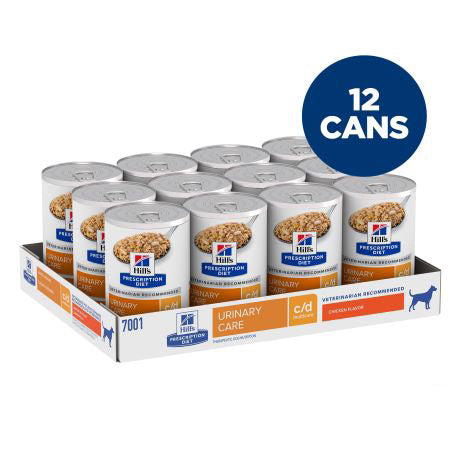 Hill's Prescription Diet c/d Multicare Urinary Care Canned Dog Food 370g x 12 Tray