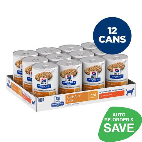 Hill's Prescription Diet c/d Multicare Urinary Care Canned Dog Food 370g x 12 Tray