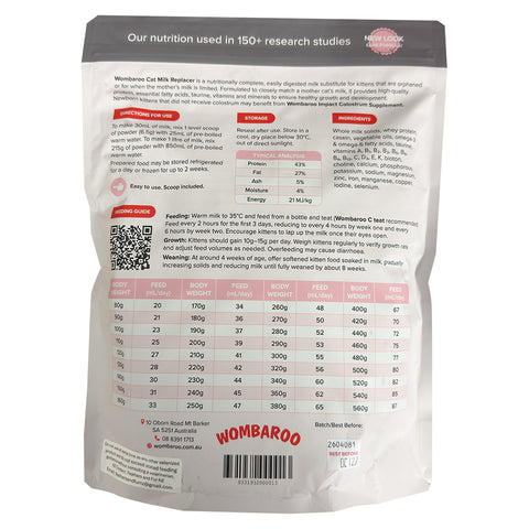 Wombaroo Cat Milk Replacement