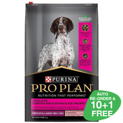 Pro Plan All Sizes Adult Sensitive Skin & Stomach Medium and Large Breed