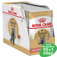 Royal Canin British Shorthair Adult Cat (in Gravy) 85g x 12 Sachets
