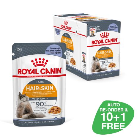 Royal Canin Hair & Skin Cat (in Jelly) 85g x 12 Sachets