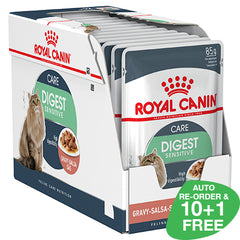 Royal Canin Cat Care Digest Sensitive (in Gravy) 12 x 85g Sachets