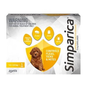 Simparica Monthly Chew 1.3 - 2.5kg