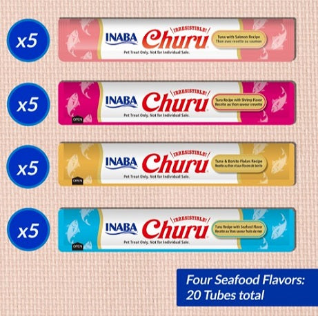 Feline Inaba Churu Seafood Variety Box 20 x 14g