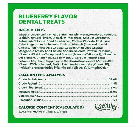 Greenies Dental Chews Blueberry Petite 20 Pack