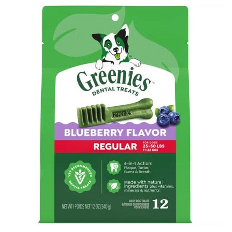 Greenies Dental Chews Blueberry Regular 12 Pack