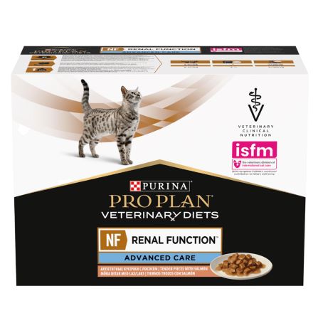 Pro Plan Veterinary Diets Feline NF Renal Function Advanced Wet Formula Pouches 10x85g