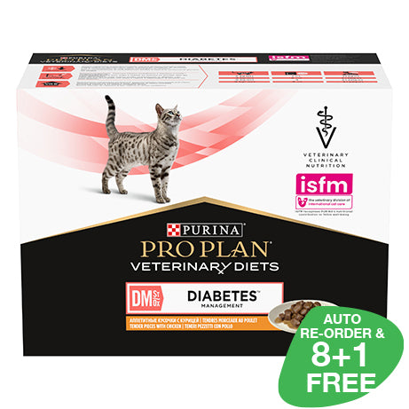 Pro Plan Veterinary Diets Feline DM ST/OX Diabetes Management™ Wet Formula 10x85g