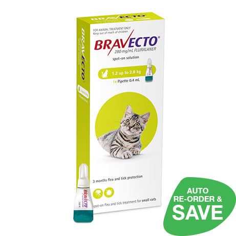 Bravecto Spot-On Small Cat 1.2-2.8kg