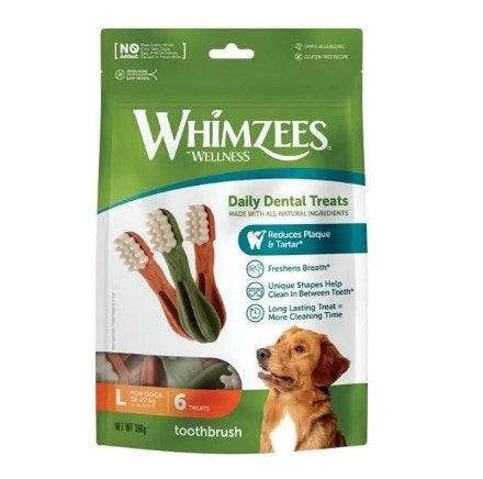 Whimzees Toothbrush Dental Dog Treat