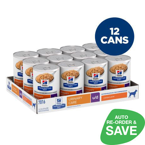 Hill s Prescription Diet u d Urinary Care Canned Dog Food 370g x 12 Tray NZ Wide Shipping