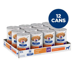 Hill's Prescription Diet u/d Urinary Care Canned Dog Food 370g x 12 Tray