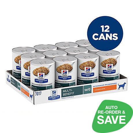 Hill's Prescription Diet w/d Multi-Benefit Canned Dog Food 370g x 12 Tray