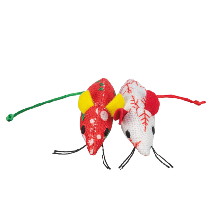 Xmas Mice 7cm (2 pack)