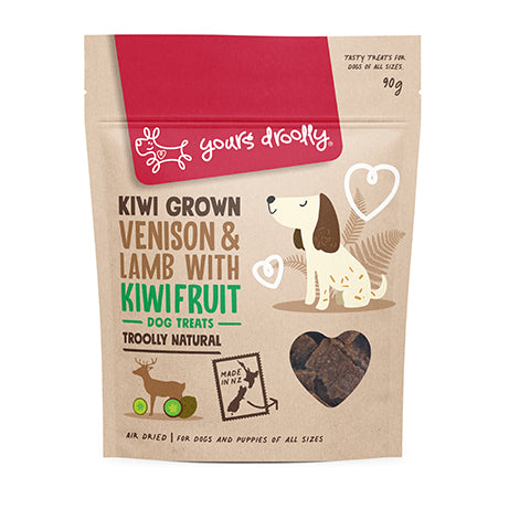 Yours Droolly Kiwi Grown Venison, Lamb with Kiwifruit Treats