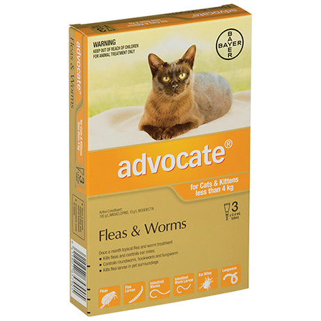 Advocate for Small Cats & Kittens Less than 4kg Flea & Worm