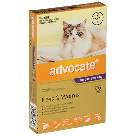 Advocate for Large Cats over 4kg Flea & Worm