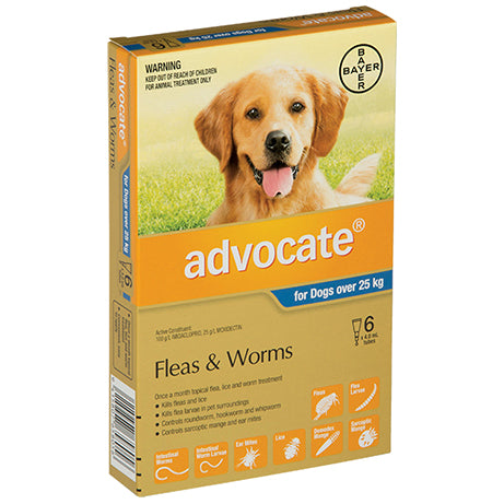 Advocate XL dogs 25-50kg Flea & Worm