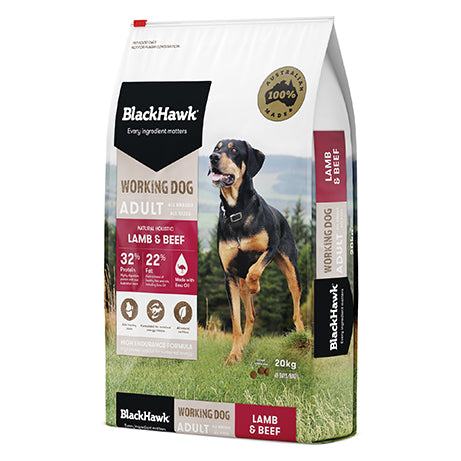 Black Hawk Working Dog Lamb & Beef 20kg