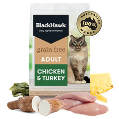 Black Hawk Cat Adult Grain Free Chicken & Turkey 2.5kg
