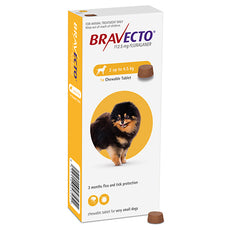 Bravecto Chewable X-Small Dog 2-4.5kg