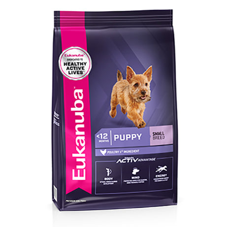 Eukanuba Puppy Small Breed Dry Dog Food 3kg NZ Wide Shipping