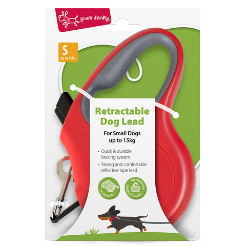 Yours Droolly Retractable Dog Lead