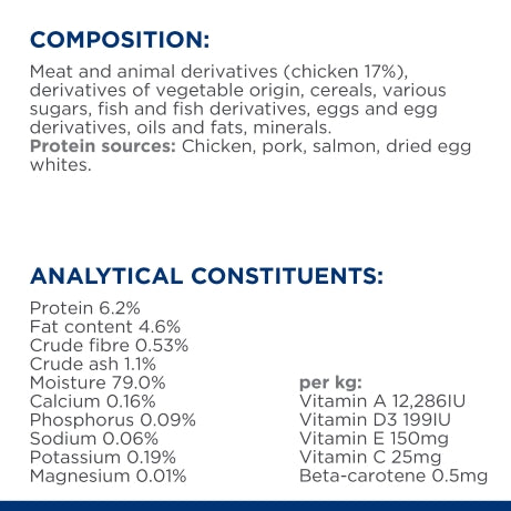 Hill's Prescription Diet k/d Kidney Care Chicken Cat Food Pouches 12x85g