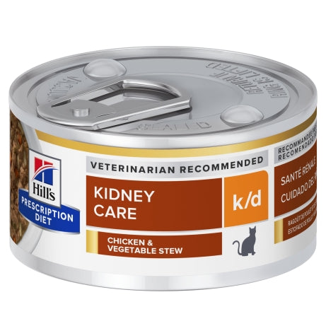 Hill's Prescription Diet k/d Kidney Care Chicken & Vegetable Stew Canned Cat Food 82g