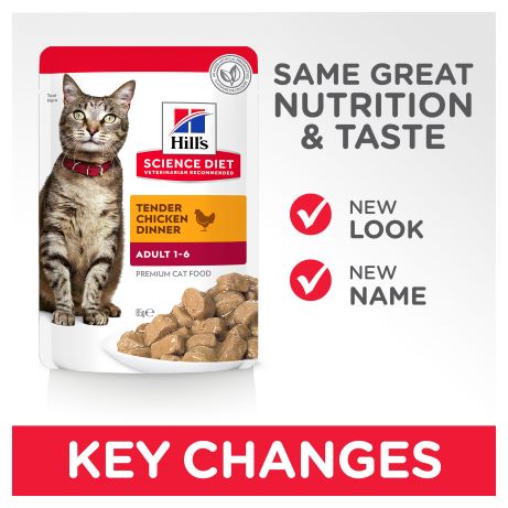 Hill's Science Diet Adult Chicken Cat Food 12 x 85g sachets - Out of Stock