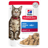 Hill's Science Diet Adult Ocean Fish Cat Food 12 x 85g sachets