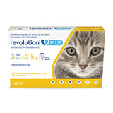 Revolution Plus For Small Cats - 3 Pack Flea & Worm