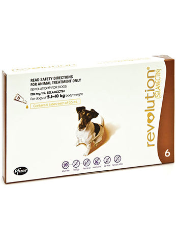 Revolution For Dogs 5-10kg Flea & Worm