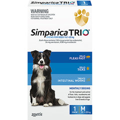 Simparica TRIO Medium Dog 10.1-20kg