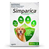 Simparica monthly chew 20.1-40kg dogs Flea & Worm