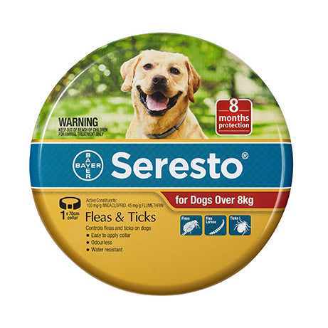 Seresto Flea Tick Collar for Dogs over 8kg NZ Wide Shipping