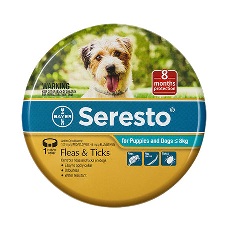 Seresto Flea & Tick Collar for Dogs under 8kg