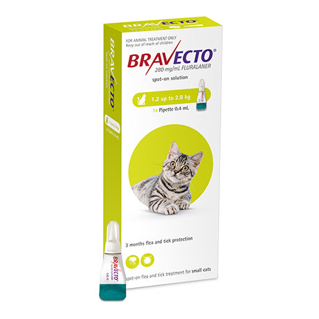Bravecto Spot-On Small Cat 1.2-2.8kg